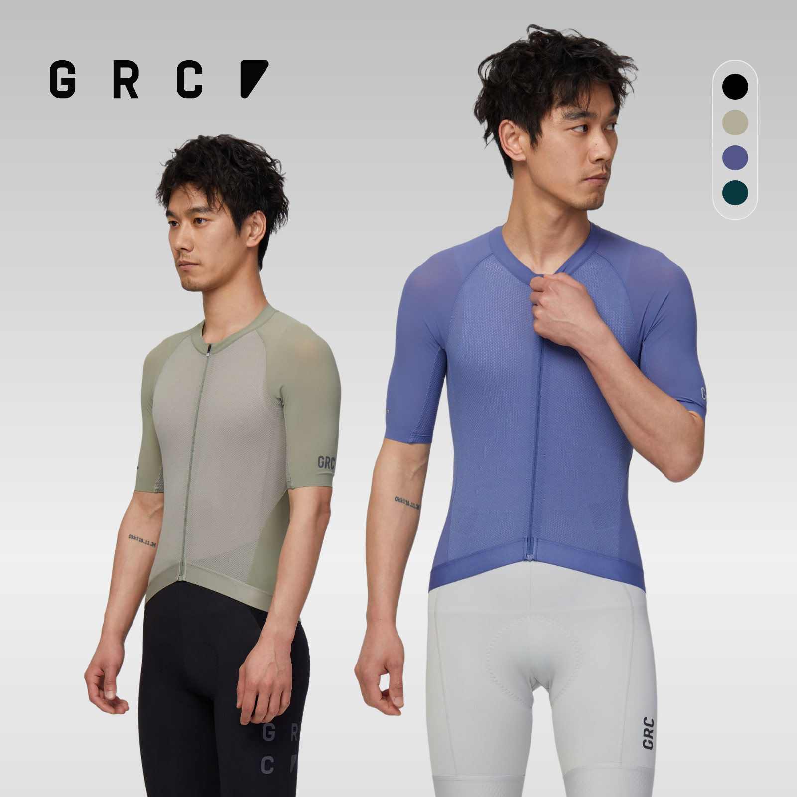 GRC桀骜无尽男士DELTA天丝春夏透气速干上衣公路自行车骑行服短袖