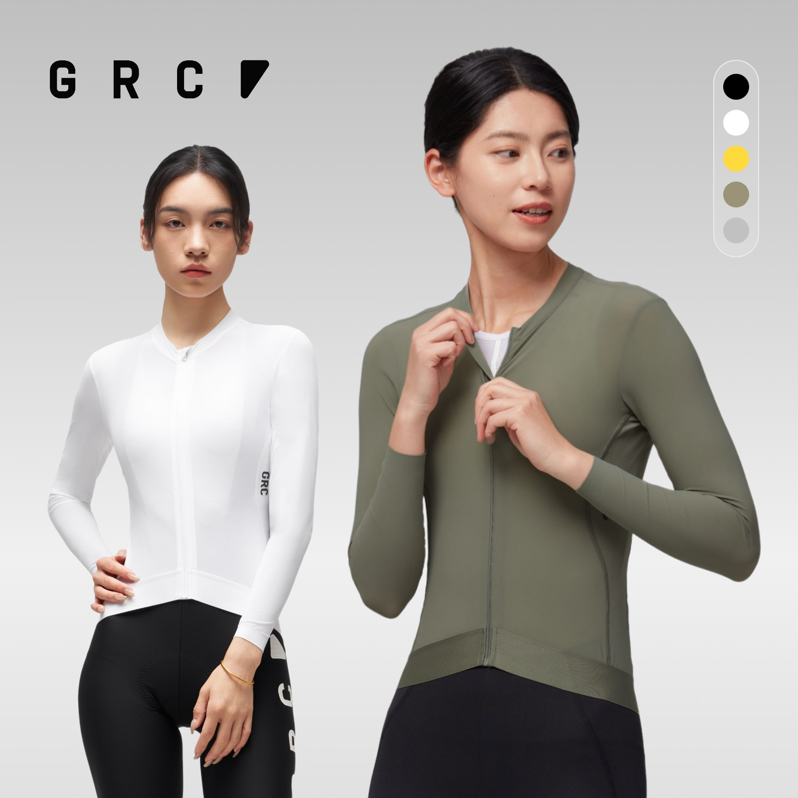 GRC春夏季新款TECH防晒长袖上衣山地车公路车自行车骑行服女士款