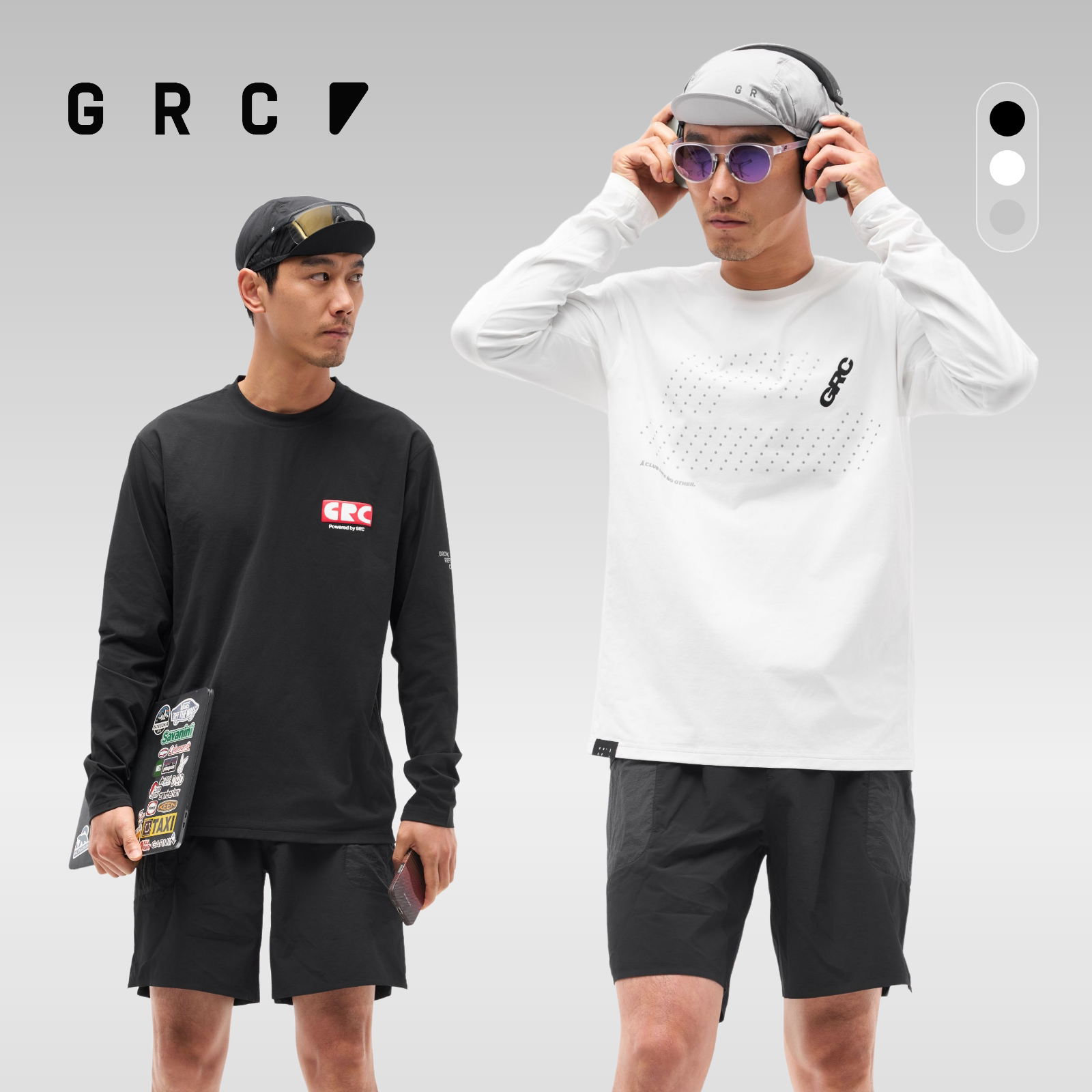 GRC桀骜无尽通勤系列多彩印花索罗娜公路自行车骑行长袖上衣T恤