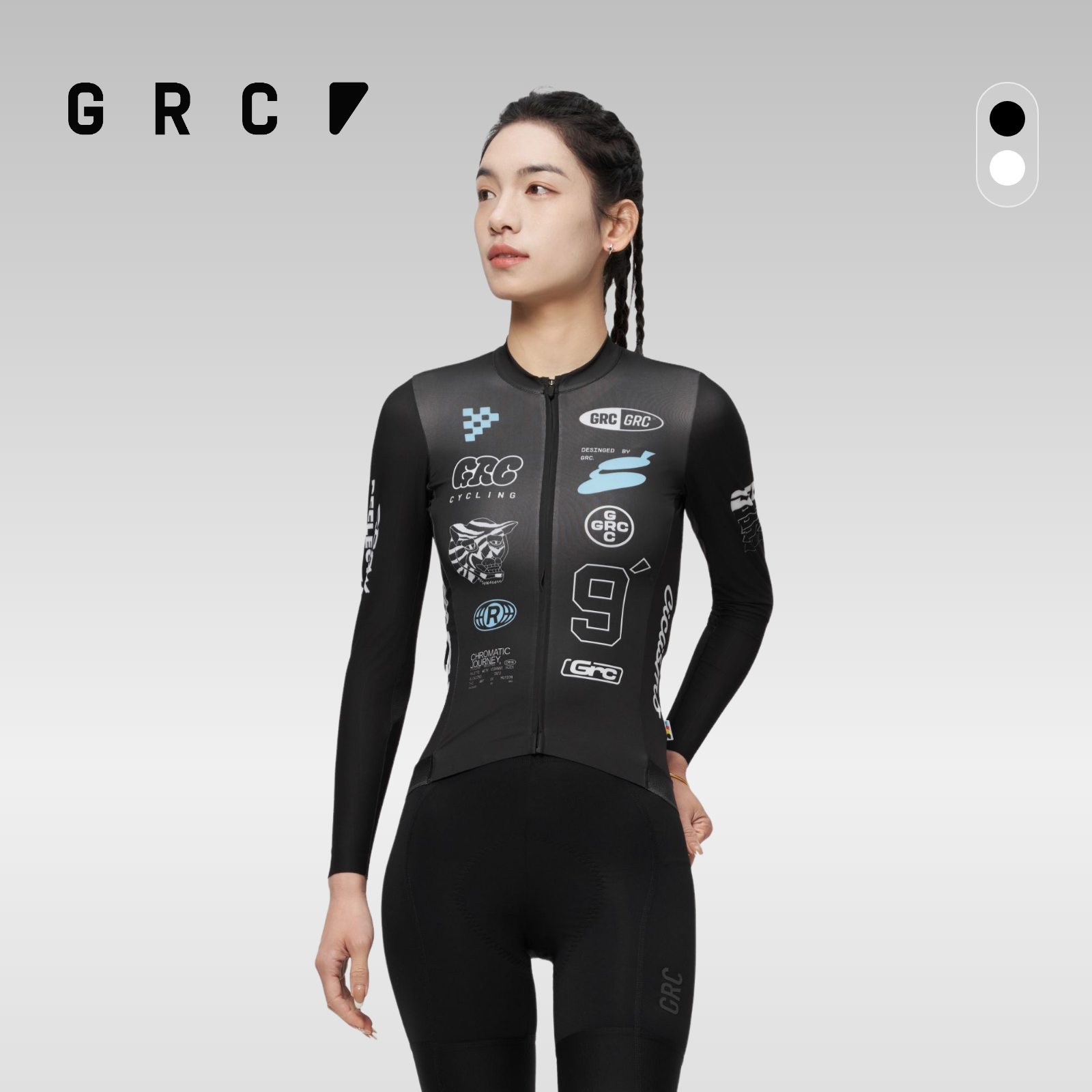 GRC春夏CMYK锋芒疾行骑行长袖上衣短袖公路车自行车骑行服女