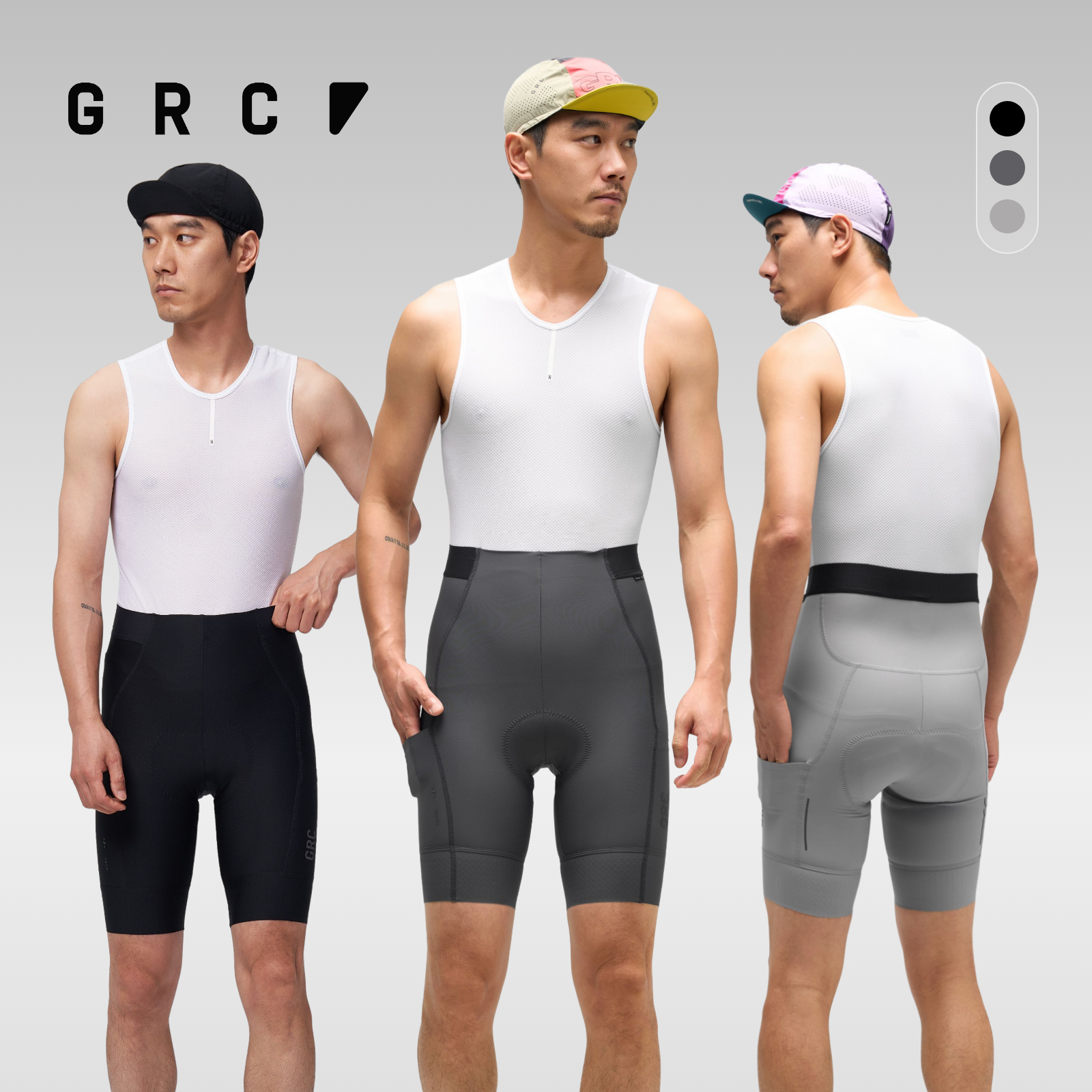 GRC桀骜无尽春夏新款TECH骑行服多口袋无背带短裤自行车骑行裤男