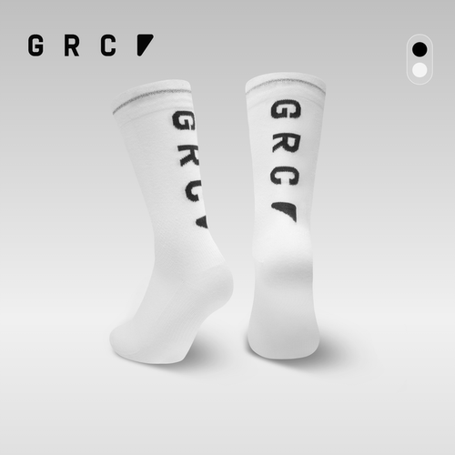 GRC桀骜无尽春夏新款LOGO透气吸湿反光线户外休闲运动袜骑行袜