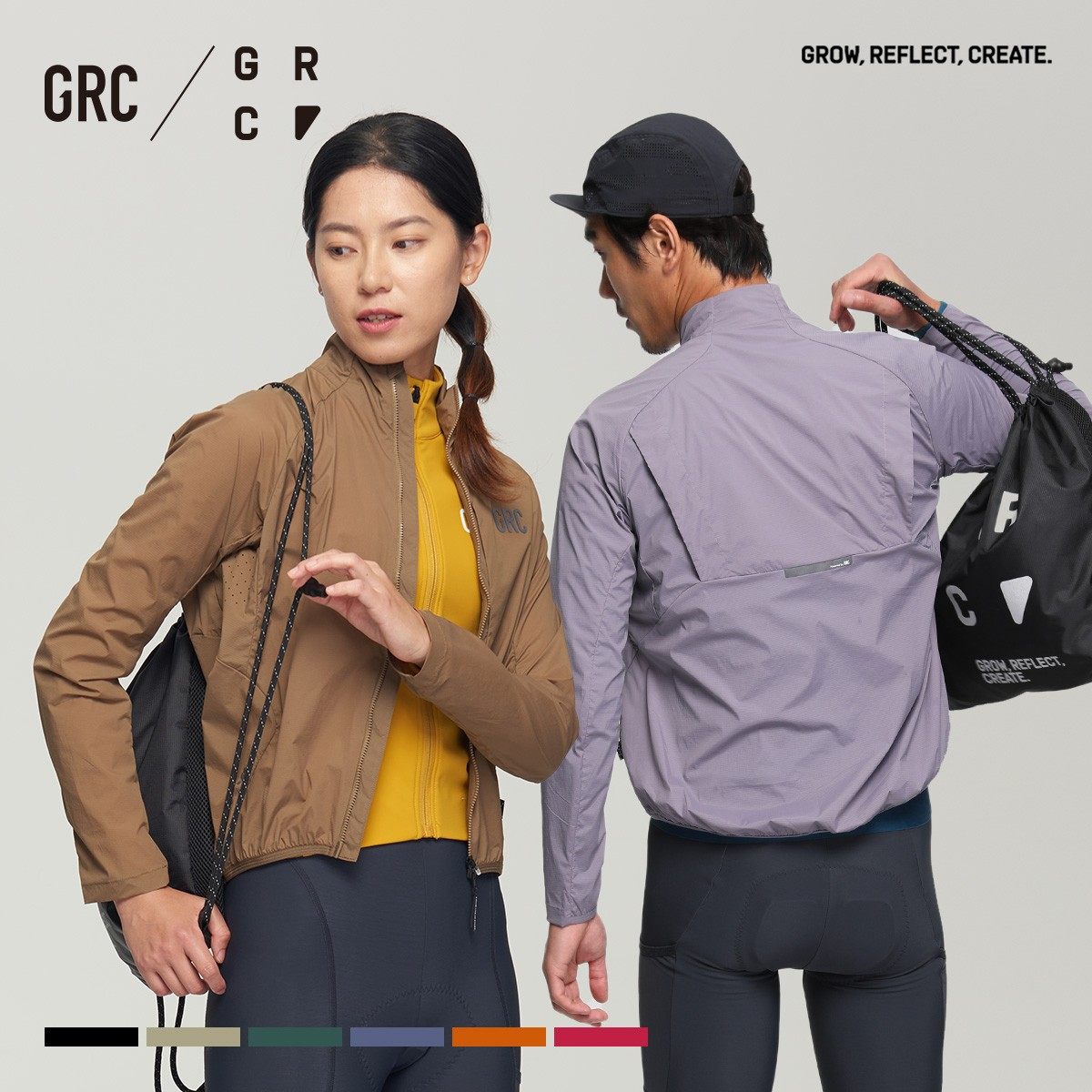 GRC桀骜无尽全天候防风透气反光长袖公路自行车骑行风衣外套男女,自行车/骑行装备/零配件,专业骑行服,淘宝优惠券,粉丝福利购,淘宝优惠卷