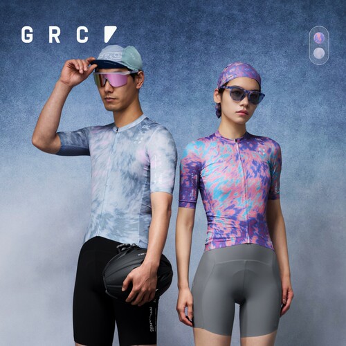 GRC夏季新款10周年限定骑行短袖速干公路车自行车骑行服上衣男女