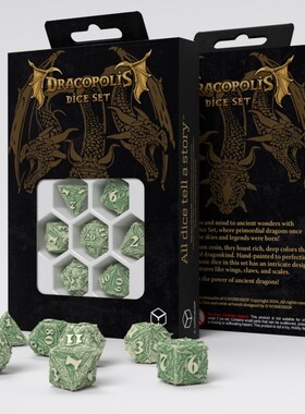 帝企鹅桌游 Q Workshop 跑团骰子色子 恶龙 安第斯长颈 绿色