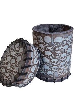 帝企鹅桌游 Q Workshop 色盅 骰盅 骰罐 灰色骷髅 跑团 现货