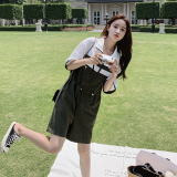 【大货已出】撞色拼接工装连体裤2357款P120K172，女装连体裤，浙宝285（原212）