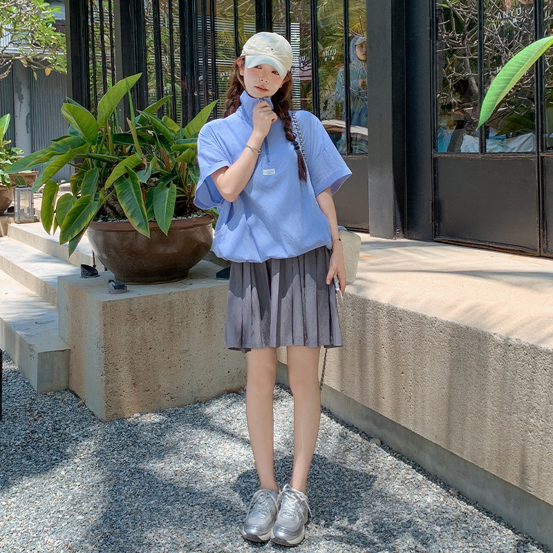 【新款】夏日小清新拼接假两件连衣裙ZB285-1931-P150-K248,女装连衣裙,浙宝285（原212）