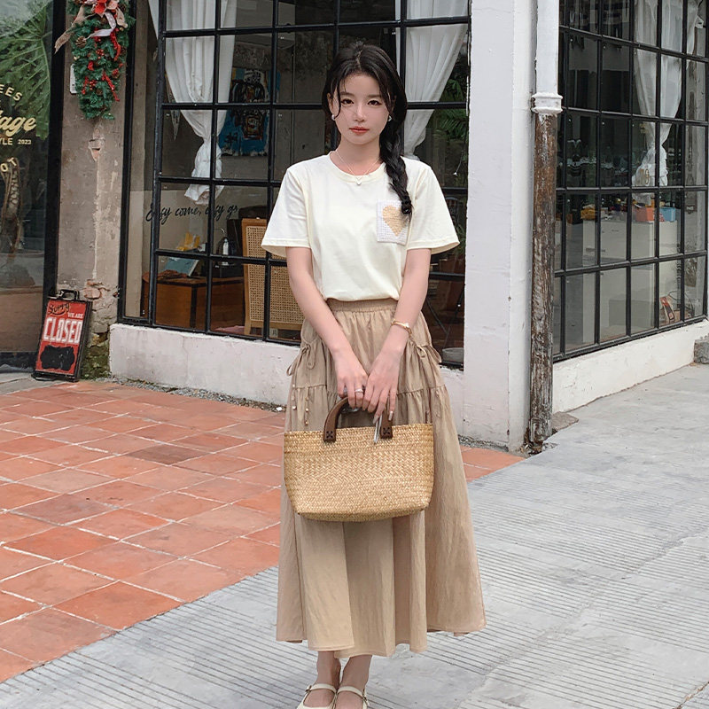 【新品】夏季新品韩系简约甜美爱心套装212-1803-P125-K180,女装运动套装,浙宝285（原212）