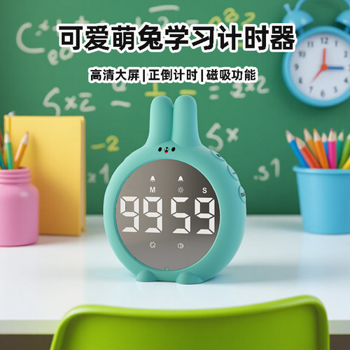 汉时LED可爱萌兔厨房智能计时器