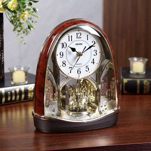 汉时欧式复古动感旋转装饰座钟