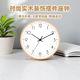 汉时时尚 简约实木桌面摆件时钟客厅现代高档装 饰座钟创意钟表HD08