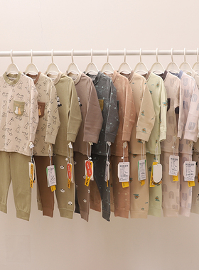 阿米阿奇儿童秋衣套装舒绒棉加厚a类男童秋冬宝宝无骨内衣两件套