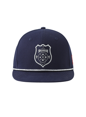 H3LLO FLAG德州扑克便衣职牌棒球帽 平檐帽恶搞保安帽子可调节