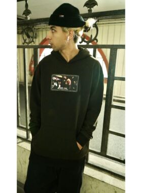 H3LLO FLAG 烧他全家 打他妈妈 Hoodie 邵氏加绒水洗做旧卫衣帽衫