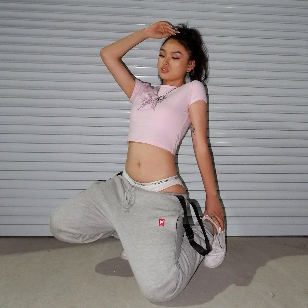 H3LLO FLAG机能束脚裤 街头品牌加绒织带运动裤子hiphop高街