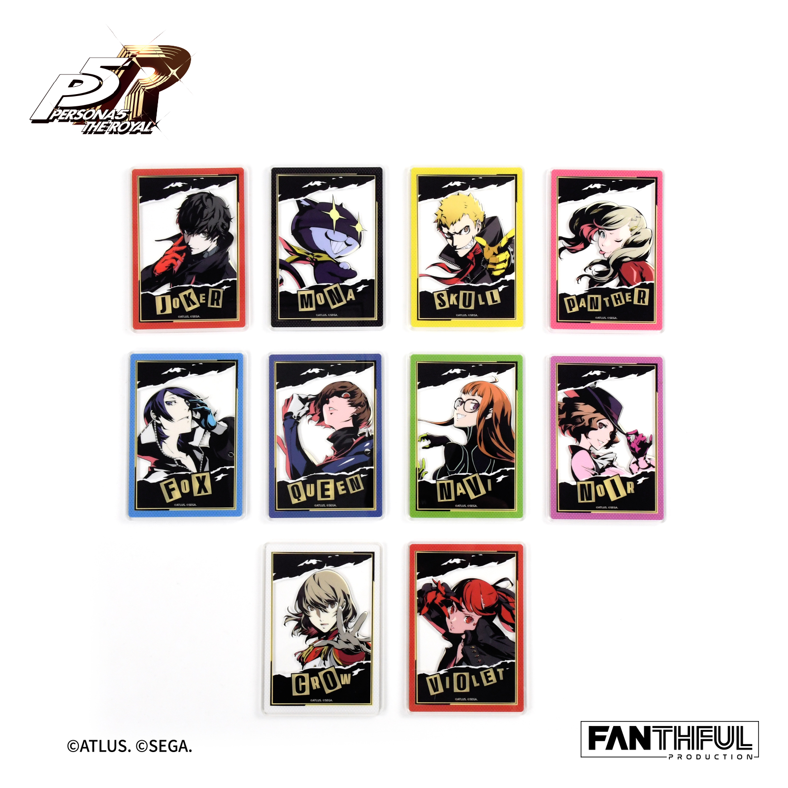 【P5R】亚克力透卡盲包 女神异闻录5皇家版盲盒谷子周边FANTHFUL