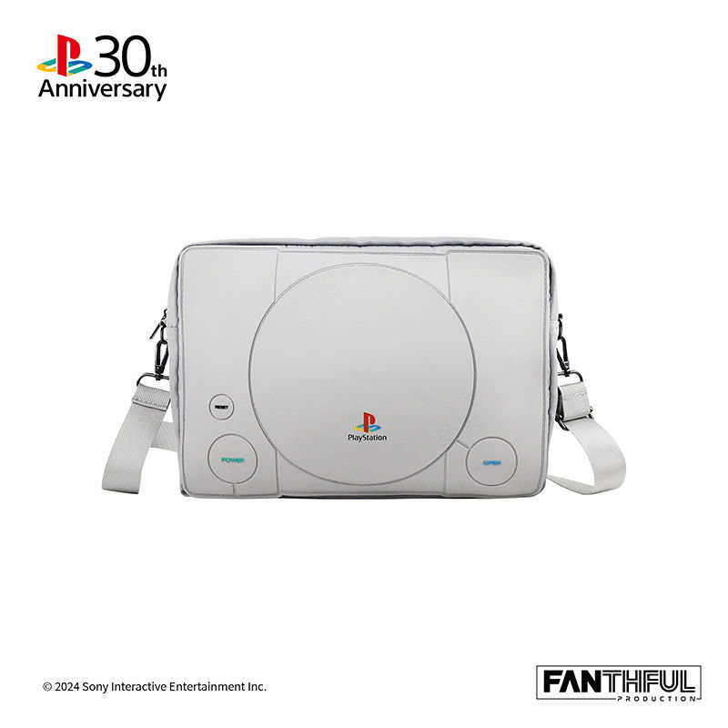 【PlayStation】30周年斜挎包单肩包 PS1主机造型周边 官方正品