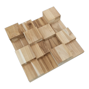 声筑声学柚木实木素板3D扩散板宽频扩散录音棚吊顶墙面扩散散射板