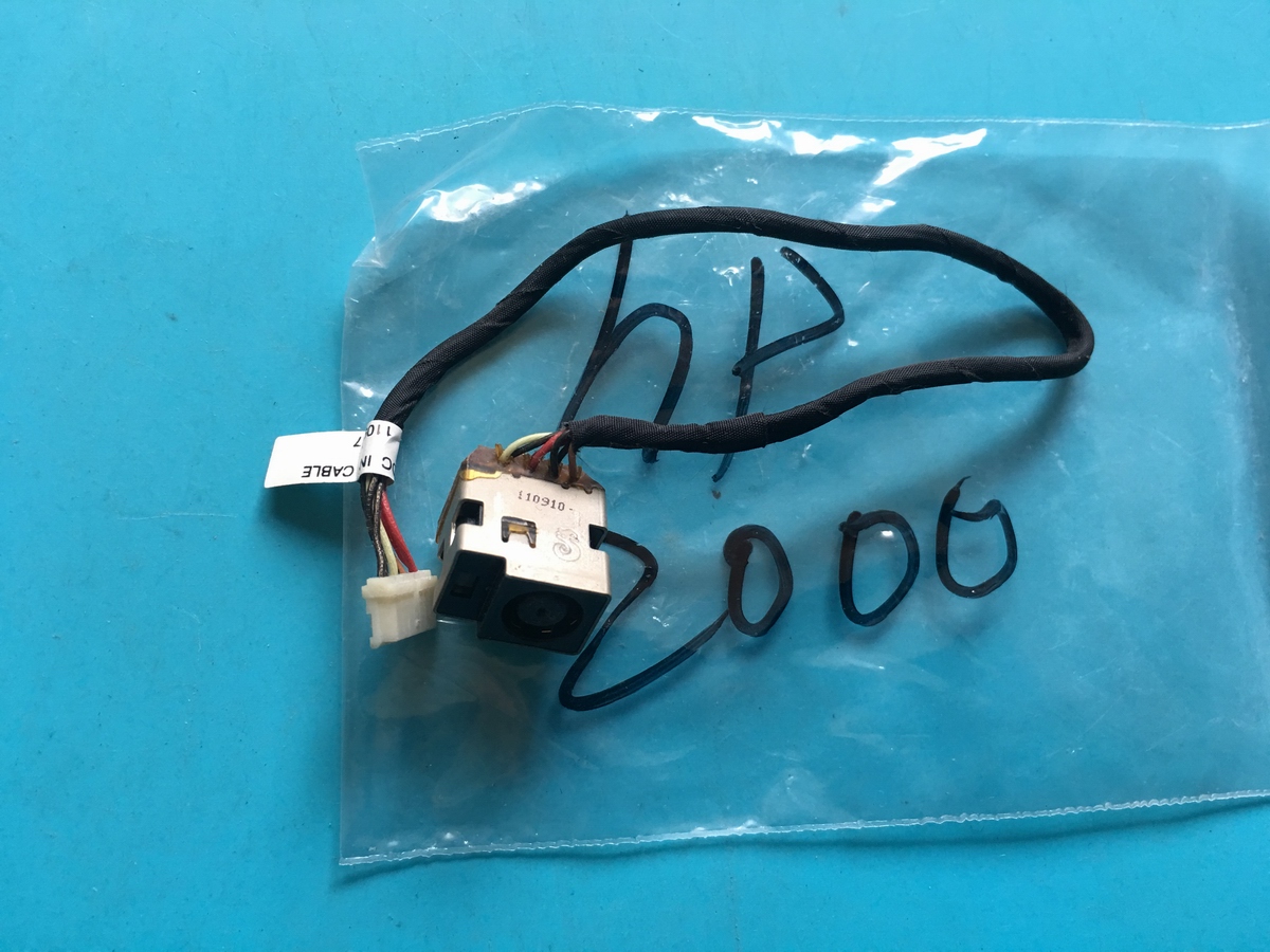 惠普HP 2000-412NR-355DX-217NR主板电源接口线 DC充电口电源接头