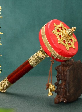 皮革一体式手摇转转金筒