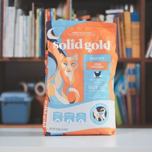 Solid 素力高美国进口金素无谷鸡肉羊肉成幼猫全猫粮12磅 Gold金装