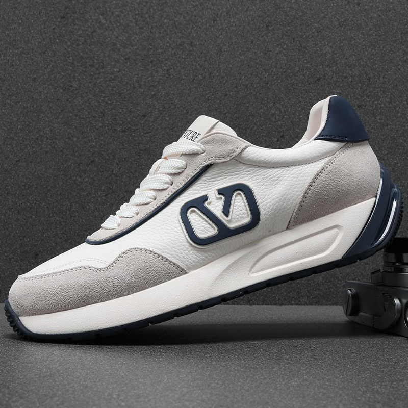 真皮男鞋欧洲站潮鞋2025秋季阿甘鞋士男软底牛皮板鞋拼色休闲皮鞋,流行男鞋,休闲板鞋,淘宝优惠券,粉丝福利购,淘宝优惠卷