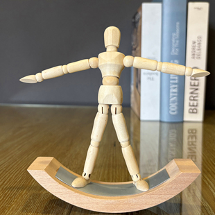 创意桌面解压治愈小摆件可活动式 磁吸摇摆木偶人