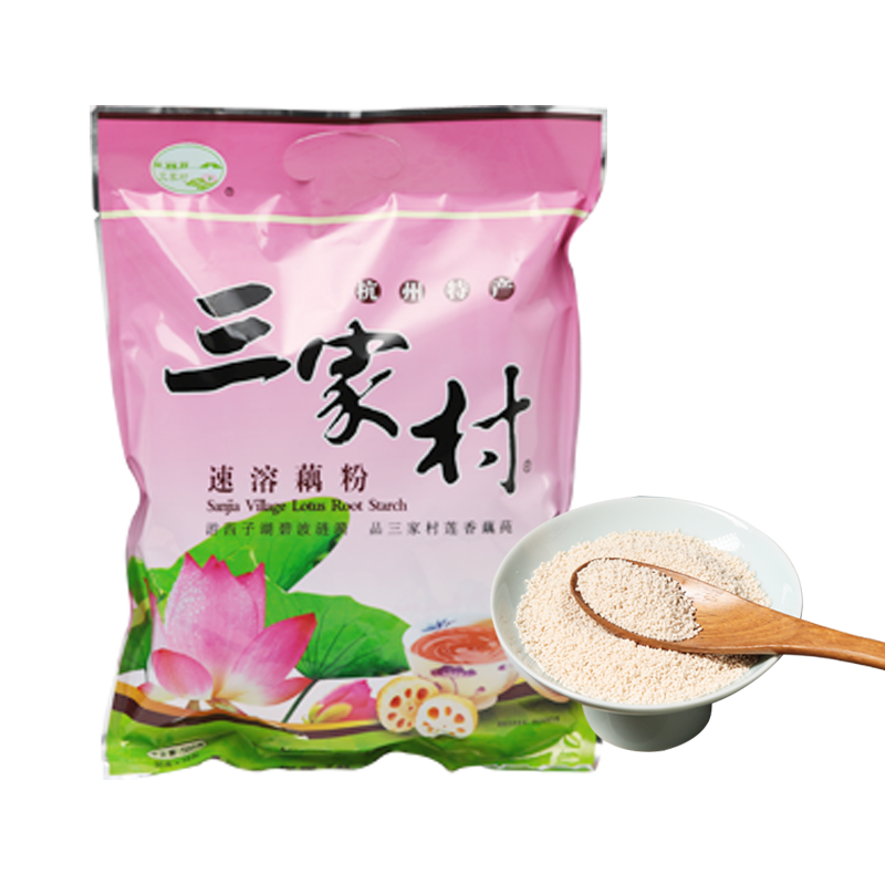 三家村藕杭州特产西湖藕粉粉560原味含糖代餐即泡即食藕粉