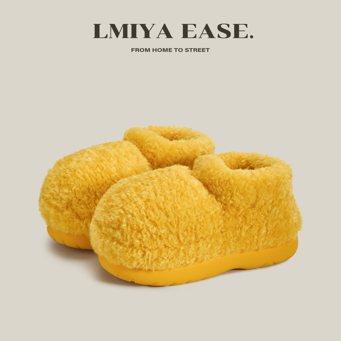 米奇棉鞋女包跟家居室内秋冬季保暖2025新款毛毛拖鞋加厚加绒冬天