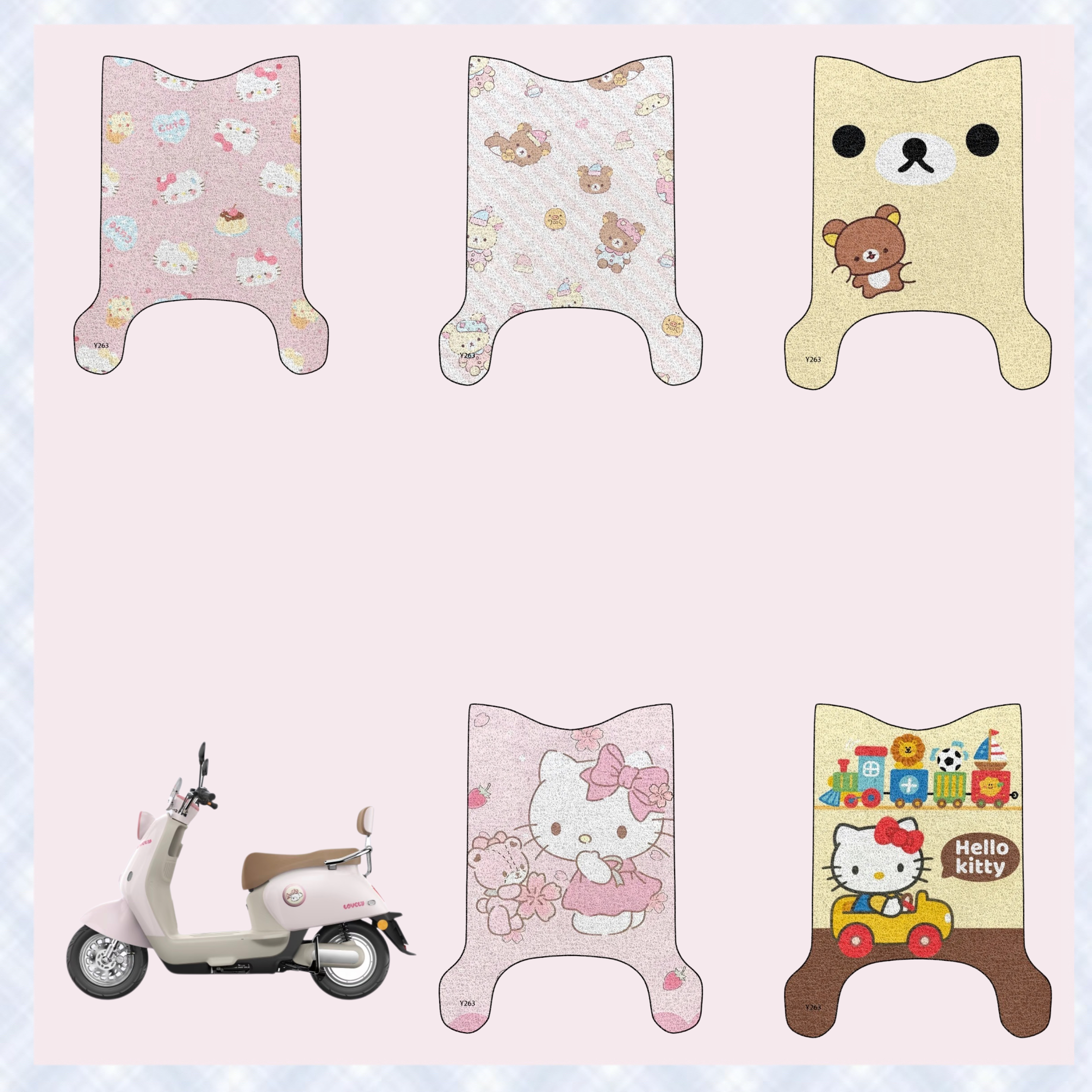 适用于雅迪M25PLUS-H/M电动车脚垫防水专用丝圈电瓶车脚踏板脚踩