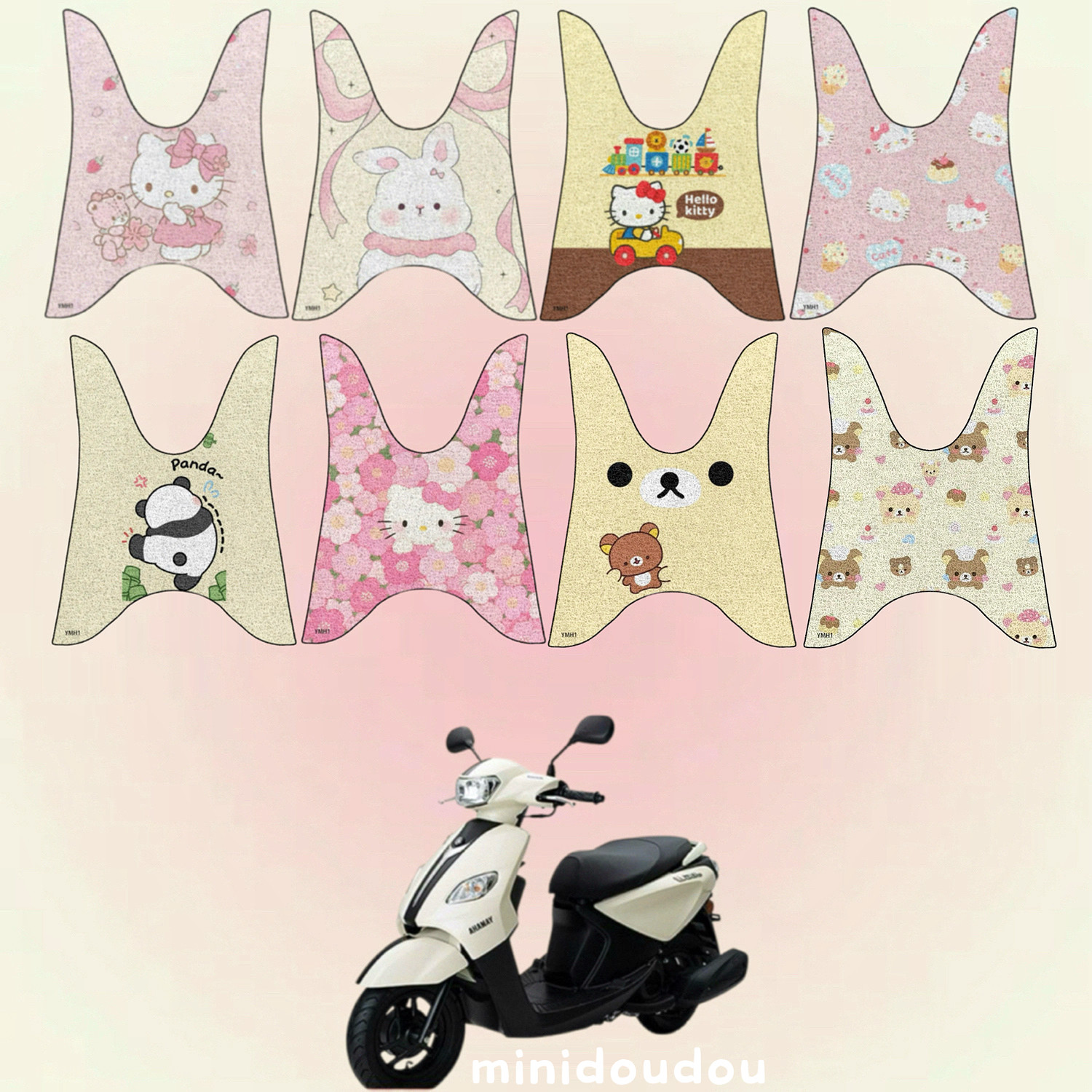 适用于雅马哈巧格i125踏板摩托车脚垫 ZY125T-13/14/15脚踏改装