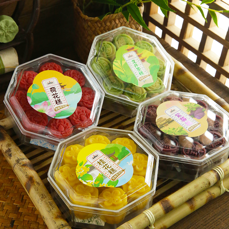 刘瑞斋杭州特色糕点西湖特产桂花糕龙井糕荷花糕260克河坊街点心