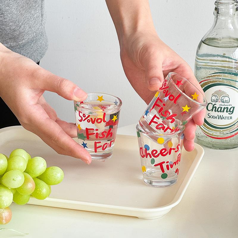 ins风迷你加厚玻璃清酒杯