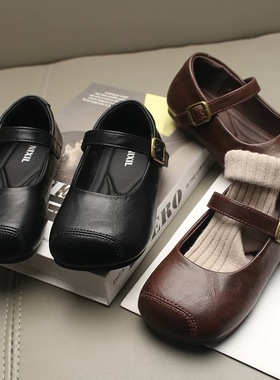 公主鞋女童皮鞋秋冬儿童玛丽珍鞋小女孩女宝童鞋秋季单鞋黑色鞋子