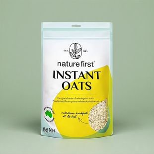 nature 即食营养早餐麦片澳洲进口 first资然之选纯燕麦片1kg袋装