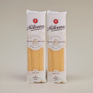 茉莉莎娜扁身形意大利面条500g 进口意面意粉通心粉 2袋
