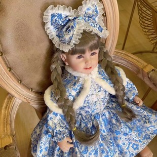 55cm重生娃娃衣服春秋套装仿真宝宝连衣裙子中国风旗袍裙换装玩具