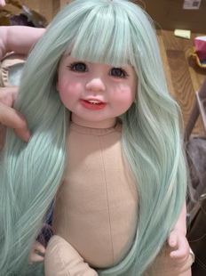 50-55cm女孩娃壳大娃空壳搪胶娃娃胶皮娃娃儿童玩具 定制款不退换