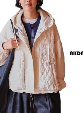 AKDM连帽抽绳休闲厚外套保暖上衣3335