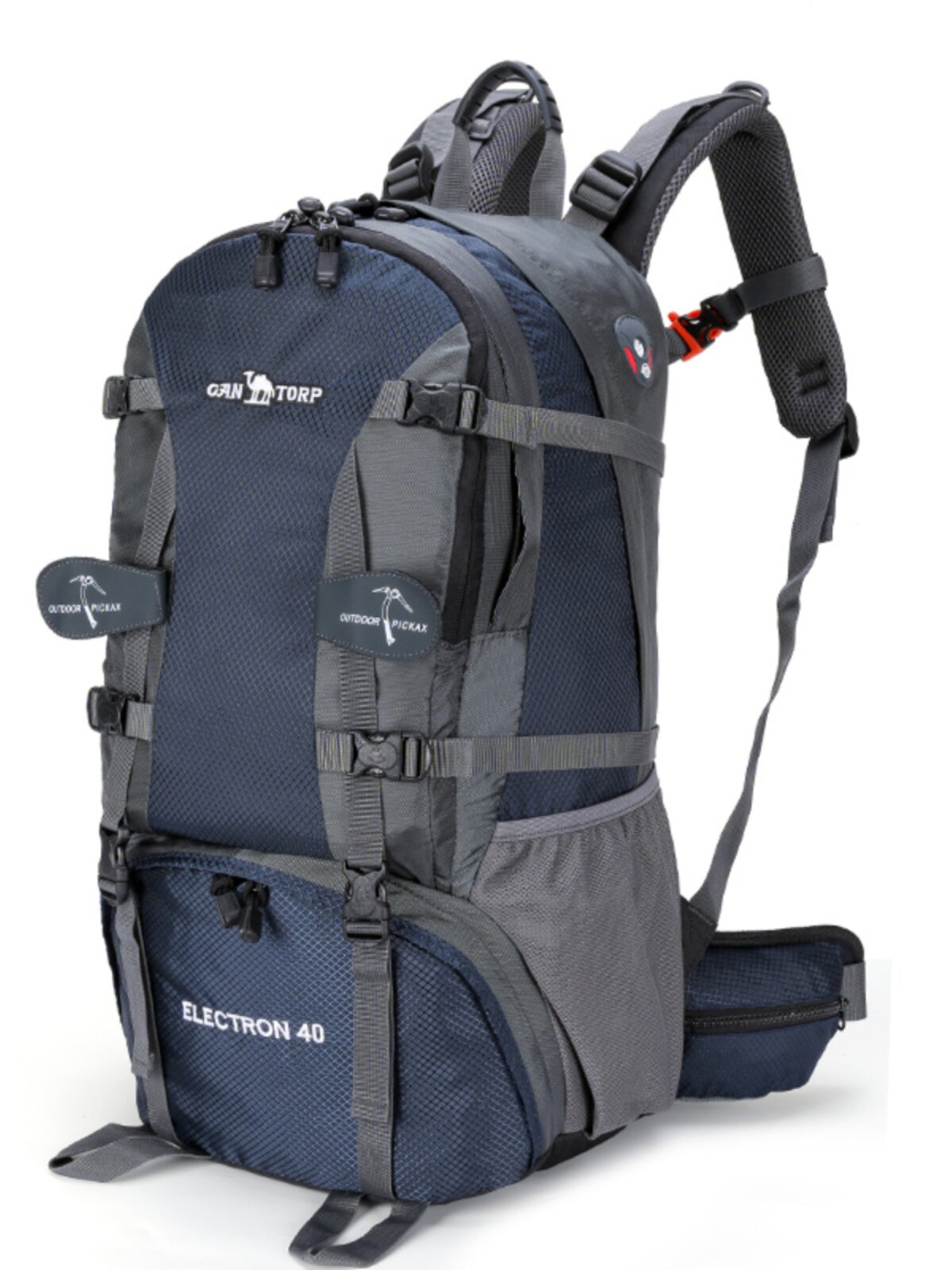 户外双肩包登山包大容量休闲旅行包405060L男女骑行徒步防水背包