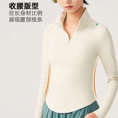 高尔夫女装长袖修身网球服