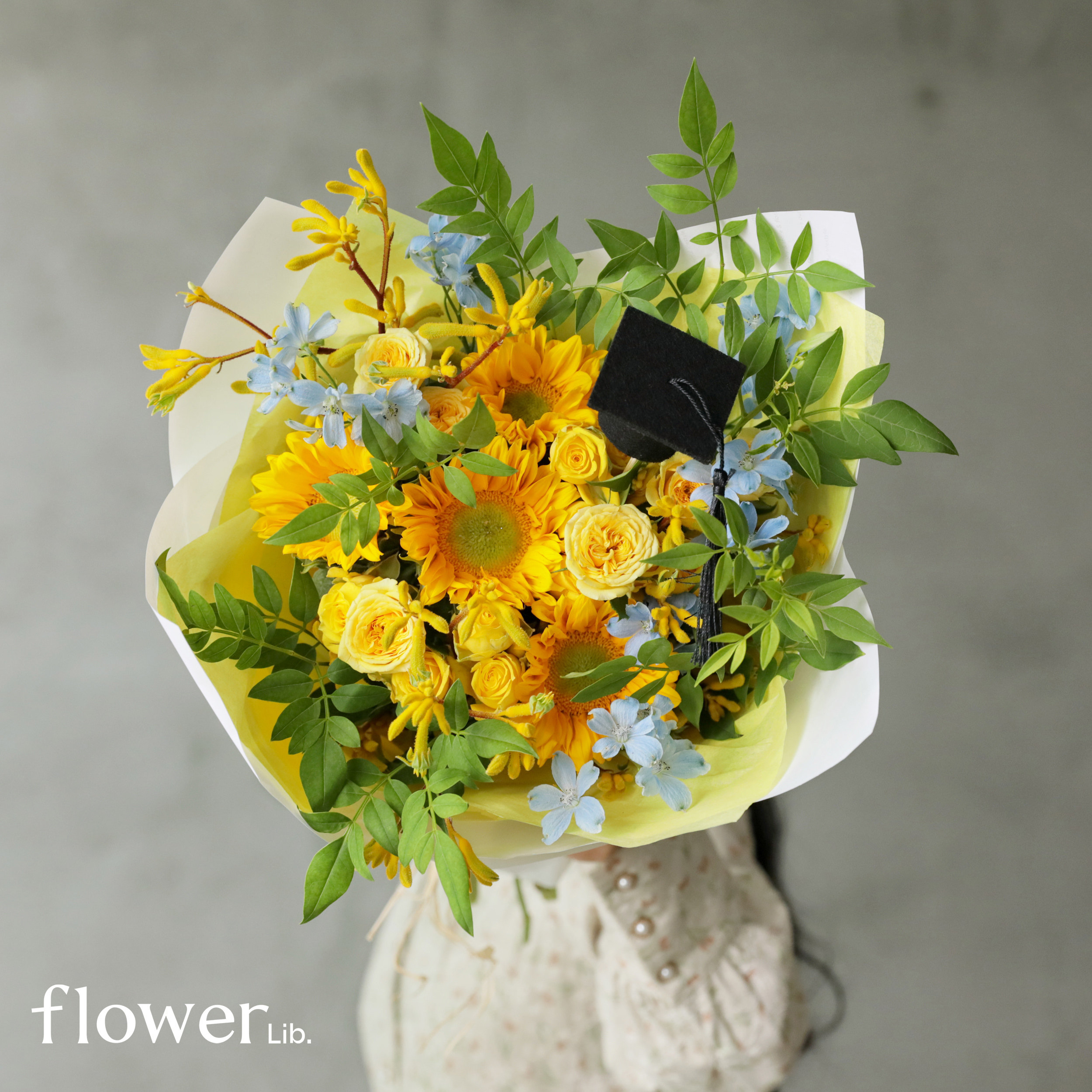 植物图书馆毕业季向日葵花束