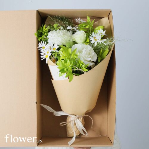 [柠檬洋桔梗]植物图书馆全国快递自然风生日桔梗花束礼物送女友