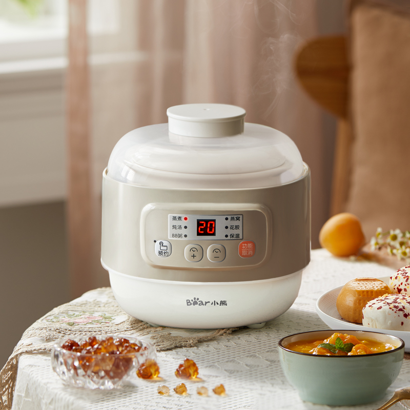 bear/小熊 ddz-a08d1电炖盅隔水炖燕窝全自动bb煲宝宝煮粥煲汤锅