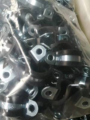 连胶条船用油管固定夹