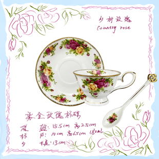 饰在高骨瓷材质上黄金和玫瑰花一起 定制链接 液态黄金装 涂抹