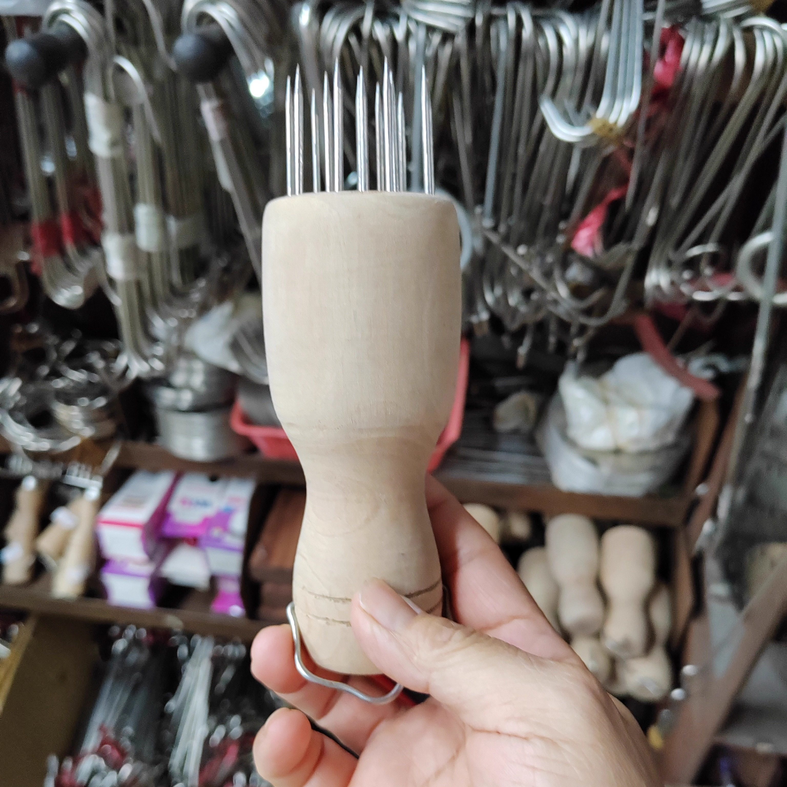 香港陈枝记代购肉针扎肉皮针插商用圆形方形烧腊卤味扣肉乳猪入味