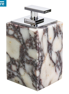 高级感天然大理石乳液瓶洗漱套件分装瓶洗手液瓶收纳托盘样板间