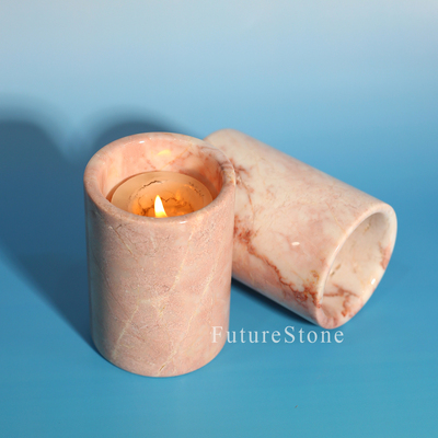 天然大理石香薰罐香薰杯高级感储物罐扩香石收纳罐装饰摆件样板间